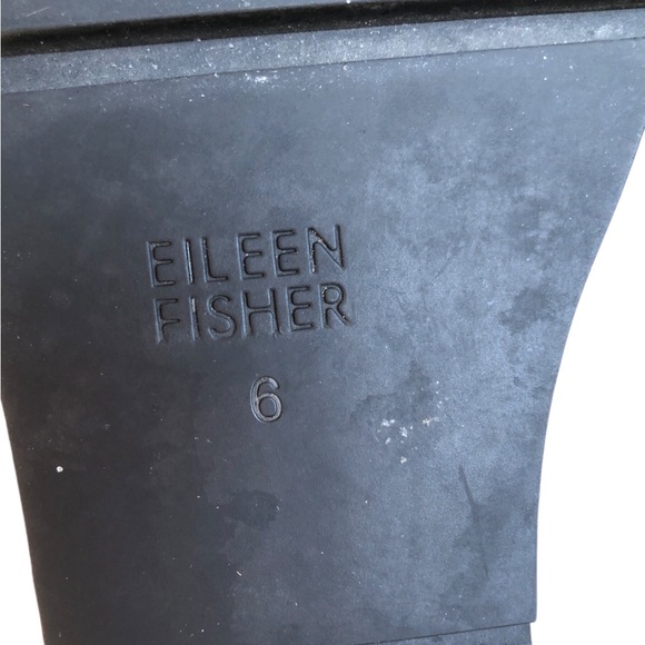 Eileen Fisher EDDY PATENT LEATHER PLATFORM black OXFORD size 6 nwot - Picture 5 of 13